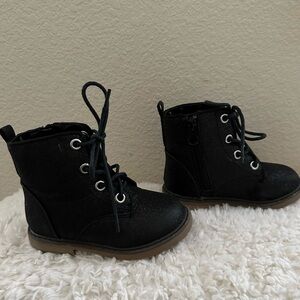 Little Bum Bums Black Glitter Boots Size 8